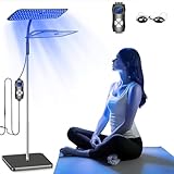 Jitesy 460NM & 490NM Bräunungslampe, 50W Solarium Für Zuhause Mit Versenkbarem Sockel,Gesichtsbräuner für den Heimgebrauch