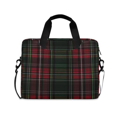 Maletín para portátil ALAZA Green Red Tartan Plaid 13-15.6" miniatura 1