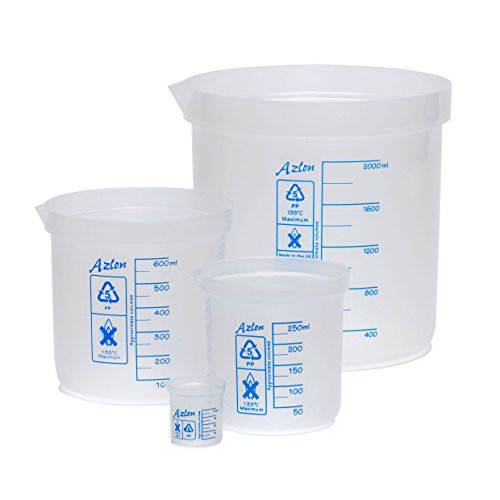 AZLON BDA242P Becher di plastica, formato basso