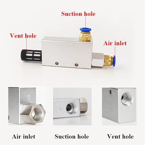 Générateur de vide ventouse CV-20HS connecteur 12mm pression négative - 5