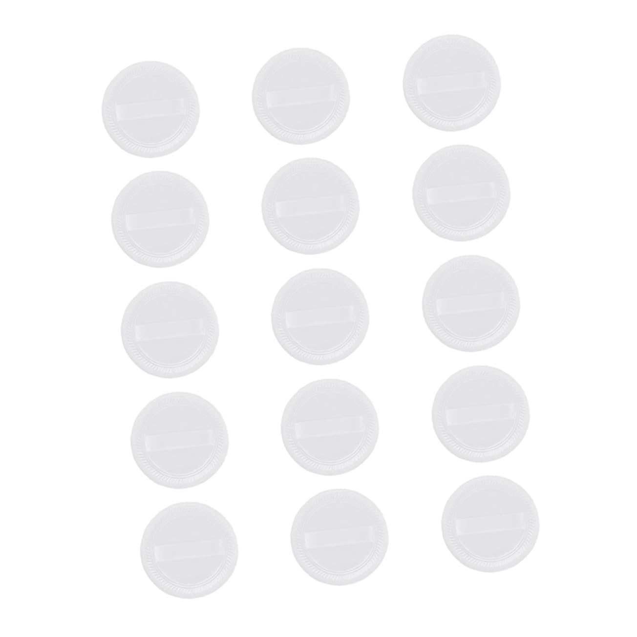 PartyKindom Soft Cotton Velvet Round Powder Puff 15pcs Set for Makeup Gentle on Skin for Home Salon