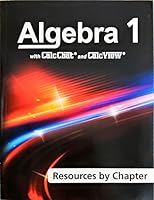 Algebra 1, w/CalcChat ad Calc View, Resources by Chapter, c.2020, 9781644329900, 1644329905 1644329905 Book Cover