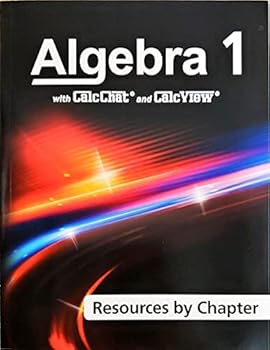 Paperback Algebra 1, w/CalcChat ad Calc View, Resources by Chapter, c.2020, 9781644329900, 1644329905 Book