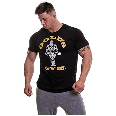 Gold's Gym Men's Muscle Joe Premium Fitness Workout T-Shirt, Black, 2X-Large Cover