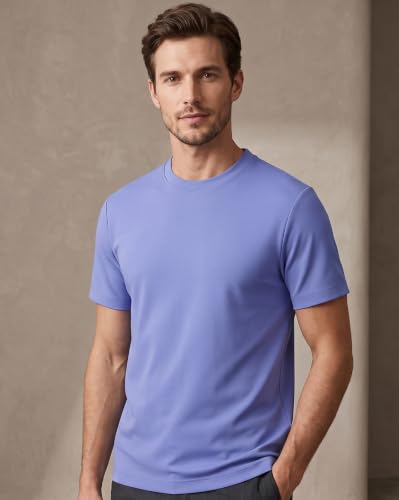 Image of NOBERO 100% Cotton T Shirts for Men Stylish | Regular Fit | Solid T Shirts for Men 180 GSM Combed Cotton | Round Neck Half Sleeve