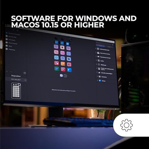 Teclas LCD personalizables en el Control Deck Mars Gaming MSD-Neo con software avanzado 5