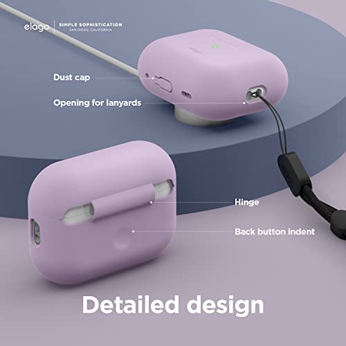 elago Silicone Case Compatible with Apple AirPods Pro 2nd Generation Case Cover Round Strap Included, Protective Case - Image 4