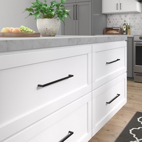 Image of Richelieu | Lambton 12 5 /8-in (320 mm) Matte Black Rectangular Cabinet Pull