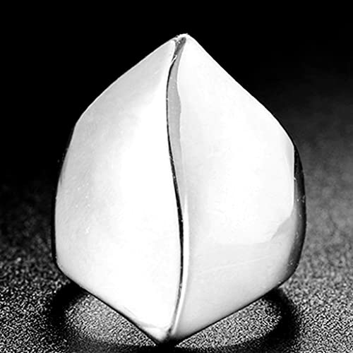 Jude Jewelers Stainless Steel Irregular Shape Mountain Hill Pyramid Shape Biker Statement Cocktail Party Ring2