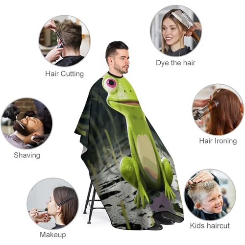 Capa de corte Crown Frog ajustable para barbería miniatura 3