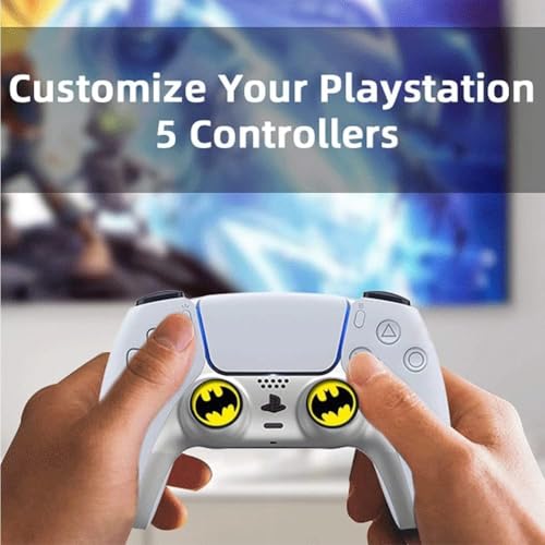 Image of Thumb Grip Caps for PS5 /PS4 /Xbox /Switch Pro Controllers | Non-Slip Silicone Joystick Covers | Analog Stick Protection & Comfort Grip for Gaming | (Random Designs Sent) (2)