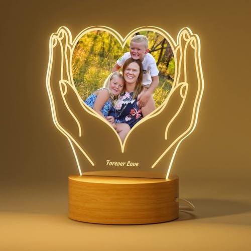 Regalos Personalizados con Foto - Luces de Noche en Forma Corazón...