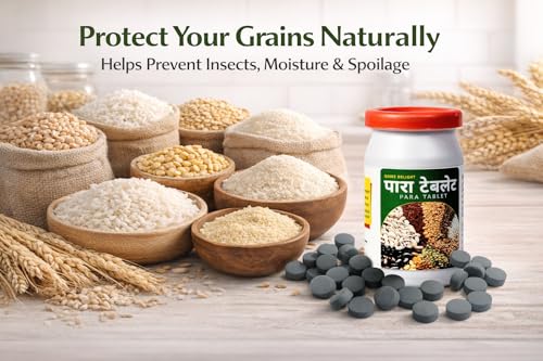 Image of Preserve Your Rice, Grains, Pulses, Rava, Besan, Maida Naturally With Parad (Para /Mercury) Tablets - (50 Gram Bottle)(Pack Of 8)