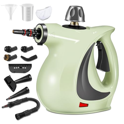 Spurgehom Handheld Steam Cleaner, Portable Steamer with Large Capacity,11-Piece Accessory