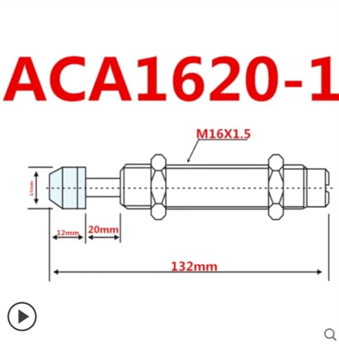 Amortisseur hydraulique ACA2750 pour r&eacute;duire les chocs de v&eacute;rin - 2