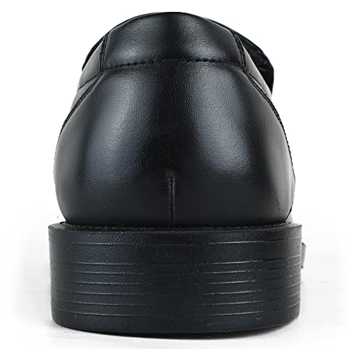 Mofri Men's Dress Shoes Size 10.5 Slip On Loafers Black Dress Shoes for Men Casual3