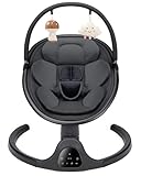 Baby Swing for Infants, Infant Swing with 5 Swing Speed, Built-in Lullabies, 5-Point Harness, Electric Infant Swing with Bluetooth for Indoor & Outdoor Use (Black)