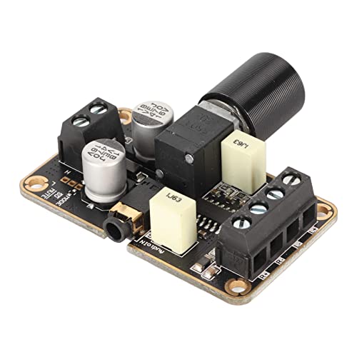 Power Amplifier Board, Low Noise High Efficiency Audio Amplifier Board 2x5W Dual Channel DC 5V for Speaker