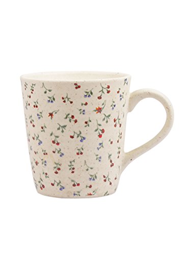 Image of miah decor Ceramic Tea Cups Set of 6-320ml, Decal Handmade Stoneware