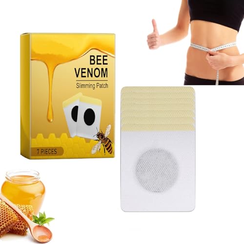 Parches Darle Forma al Cuerpo de Veneno de Abeja,Parches Adelgazantes de Veneno de Abeja,Parche Darle Forma al Cuerpo,Parche Adelgazante de Drenaje Linfático de Veneno de Abeja para Niños y Niñas,7PCS