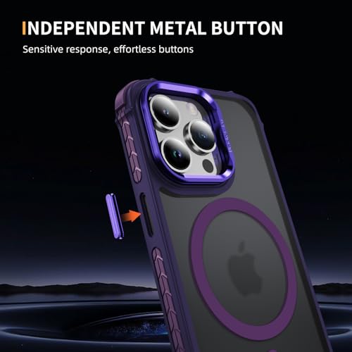 Coque iPhone 15 Pro compatible MagSafe avec objectif intégré en verre renforcé
