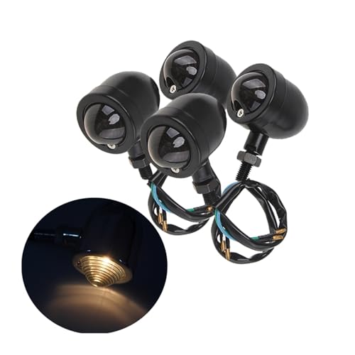 Intermitentes de moto universales para solucionar fallos de luces de señal pack de 4 3