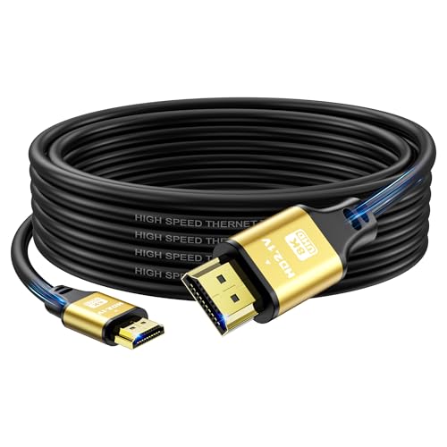 jojobnj 4K HDMI Kabel 7M, 4K@60Hz, 18Gbps Highspeed HDMI 2.0 Kabel, Ultra HD,Ethernet Audio Return,Video 4K,1080p,3D,Arc, HDR Kompatibel mit Xbox,PS5/PS4,HDTV,Laptop ect(Gold)