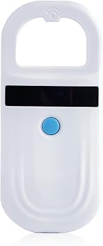 Pet Microchip Scanner, Rechargeable Pet Microchip Reader Pet Chip ID Scanner with OLED Display Screen Supports FDX-B ISO11784/11785 and EMID Microchips for Animal/Pets/Pigs/Dogs/Cats