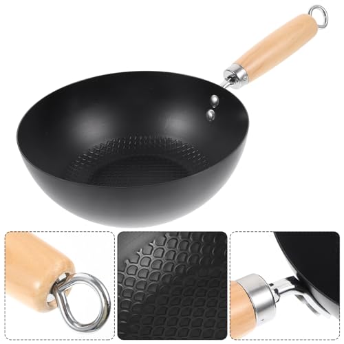 Sartén Wok de Hierro Forjado Antiadherente VOSAREA miniatura 5