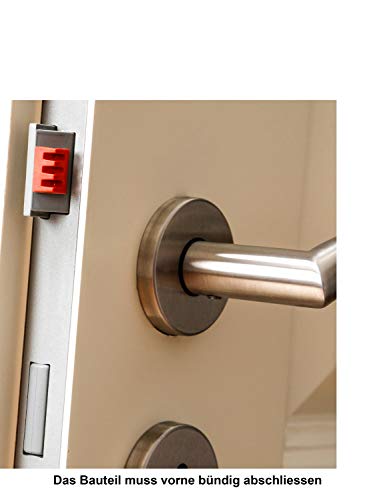 Hagn Ihre Sicherheit im Alltag Innovativer Aussperrschutz zum Aufkleben, individuelle Einbruchssicherung für alle Haus- und Wohnungstüren, Aussperrsicherung, einfache Montage