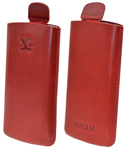 Adatta per Primo 366 di Doro. Borsa Suncase originale per Primo 366 di Doro, borsa in pelle per cellulare - Linguetta con funzione di estrazione