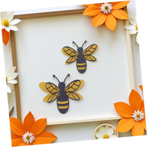 Vinilos decorativos 3D abeja doble capa set 12 miniatura 7