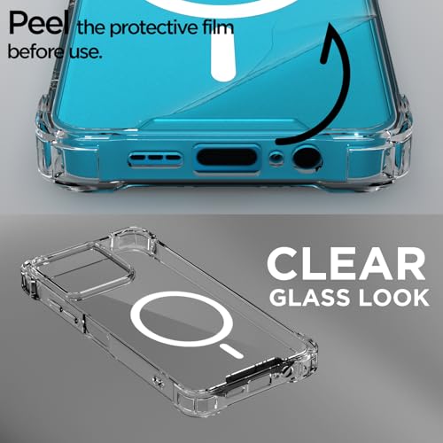 Image of Amazon Basics Back Cover for Motorola Moto G67 Power 5G / G57 Power 5G / G37 Power 5G Mag-Safe Shockproof PC + TPU Protective Case Magnetic Support Bumper Case (Transparent Mag-Safe)
