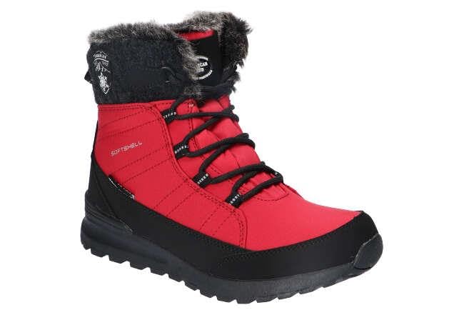 SN44 OCIEPLANE ŚNIEGOWCE BOTKI TRAPERY BUTY ZIMOWE RED 37