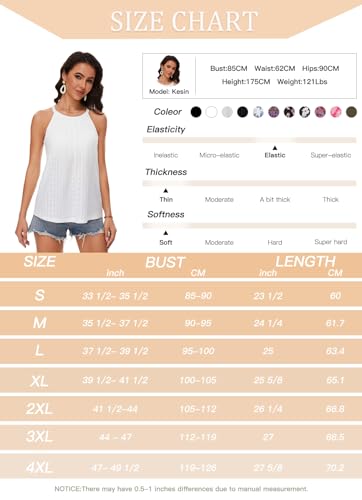 Image of Women Halter Tank Top with Built in Bra Flowy Sleevless Padded Camisole Loose Fit Summer Shirt Top S-3XL