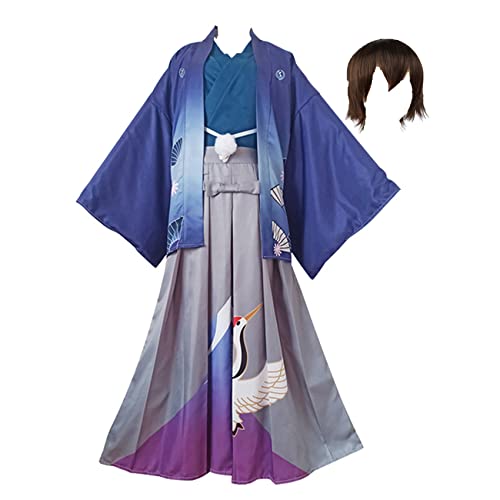 Zhrmghgws Dazai Osamu Kimono Dazai Osamu Cosplay Disfraz Halloween Kimono Trajes Carnaval Fiesta Uniformes para Adultos Hombres Mujeres Cover