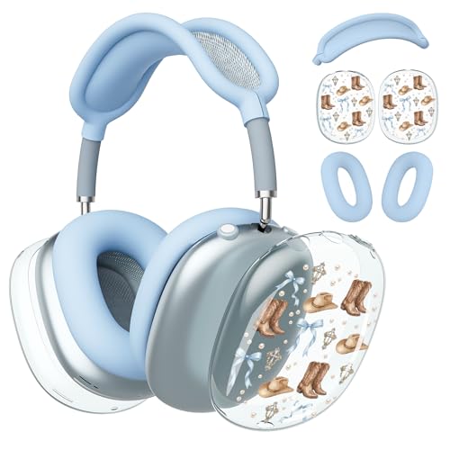 BlHMCASE AirPods�}�b�N�X�p�w�b�h�z���J�o�[�A���킢���E�G�X�^���J�E�{�[�C�{�E�N���A�C���[�J�b�v�J�o�[�A�u���[�V���R���C���[�p�b�h�P�[�X�w�b�h�o���h�J�o�[�AApple AirPods Max�p