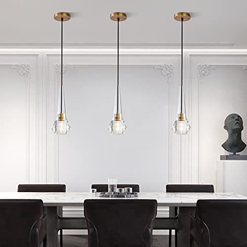 Lampe suspendue 1 lumière créative pour petits espaces et plafonds bas