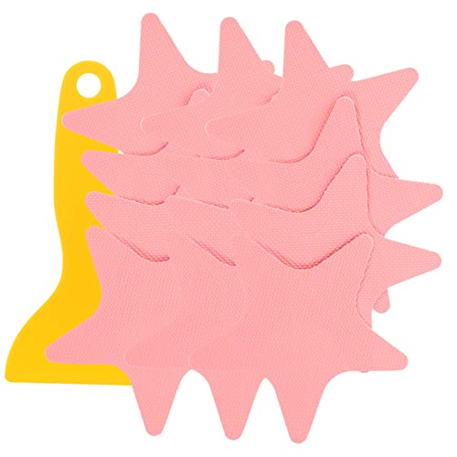SOLUSTRE 1Set Peva Slip Shower Stickers Self Adhesive Floor Decals for Bathtubs Pools Stairs Non Skid Treads Star Design for Safety and Stability