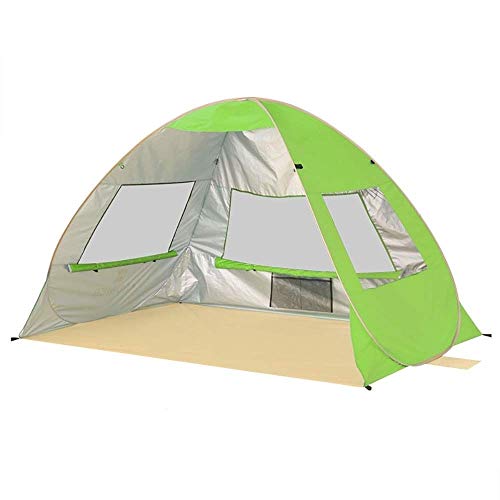Tente de camping grande vitesse automatique lancer pop up familiale coupe-vent (E)