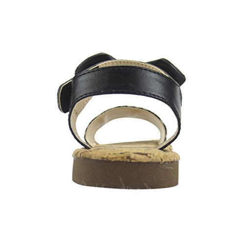 The Doll Maker Snakeskin Ankle Sandal - FBA172004A-5 Black3