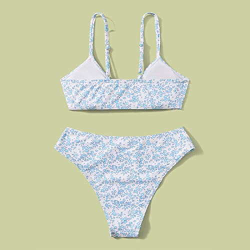 Oddler Girl 2 Swimsuit Sport Floral Prints High Waist Bikini Set Swimwear Bathing Suit Toddler Swimsuit 5t2