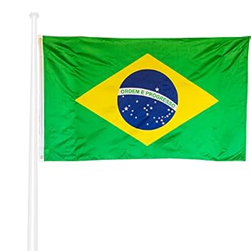 Brasilianische Flagge 90 x 150 cm aus wetterfestem Polyester