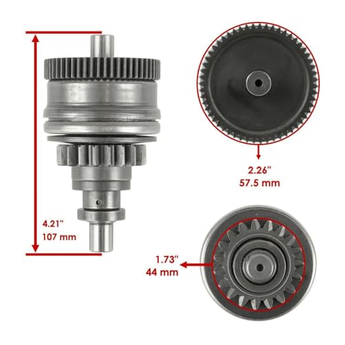 Starter drive RA1100 con embrague reforzado para arranque de RA 700 3