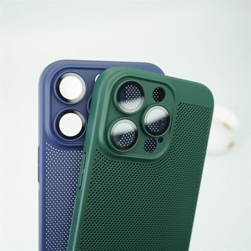 Étui de dissipation thermique pour iPhone 12 au quotidien avec filet respirant violet tendance