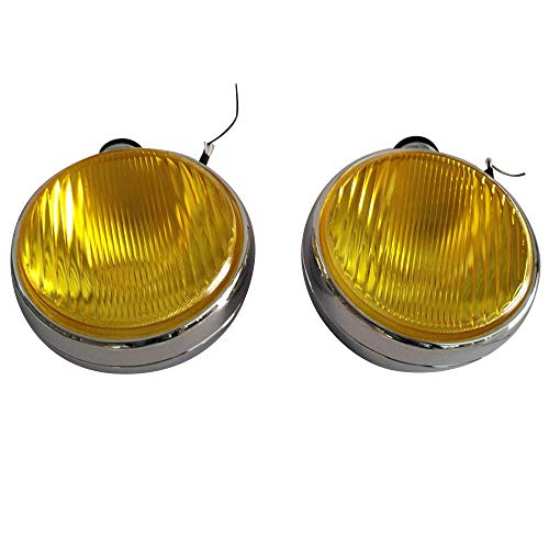 20φ 100W レトロ仕様 フォグランプ ハロゲンタイプ 2個セット イエロー 20φ 100W レトロ仕様 フォグランプ ハロゲンタイプ 2個セット