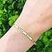 Shine Bright Gold Cuff Bracelet, Stamped Jewelry, Personalized Bracelet, Skinny 1/8
