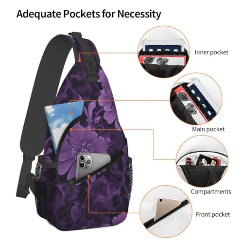 Mochila tipo bandolera para hombre y mujer negra miniatura 4
