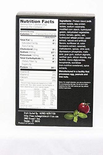Miniatura 2 de Proti Fit - Sopa de dieta alta en proteínas - Tomate italiano - 0.53 oz de proteína - Baja en calorías (90 calorías) - Bajo en carbohidratos - Bajo