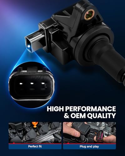 Image of KAX 4 Ignition Coils & 4 Iridium Spark Plugs Kit for Honda Fit 09-13 1.5L